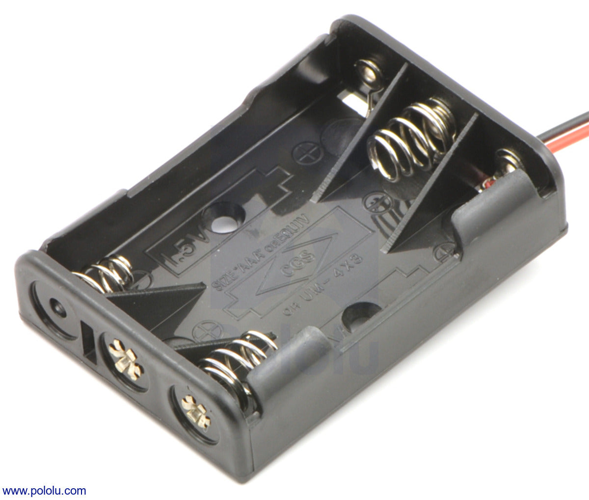 BATTERY HOLDER FOR 3 AAA BATTERIES