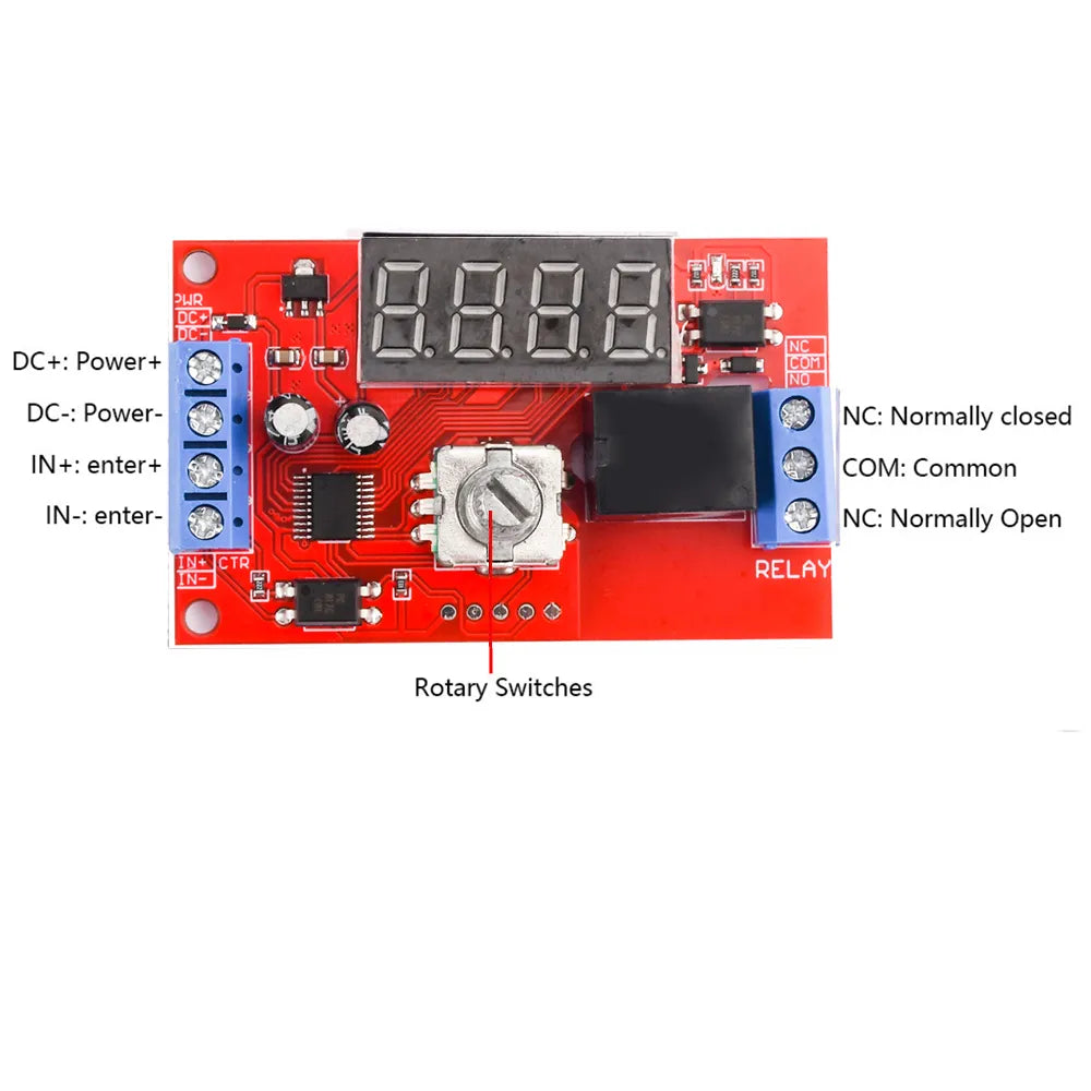 12V Adjustable Time Delay Relay Module