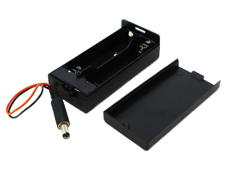 2 x 18650 Battery Holder w/Cover & Switch