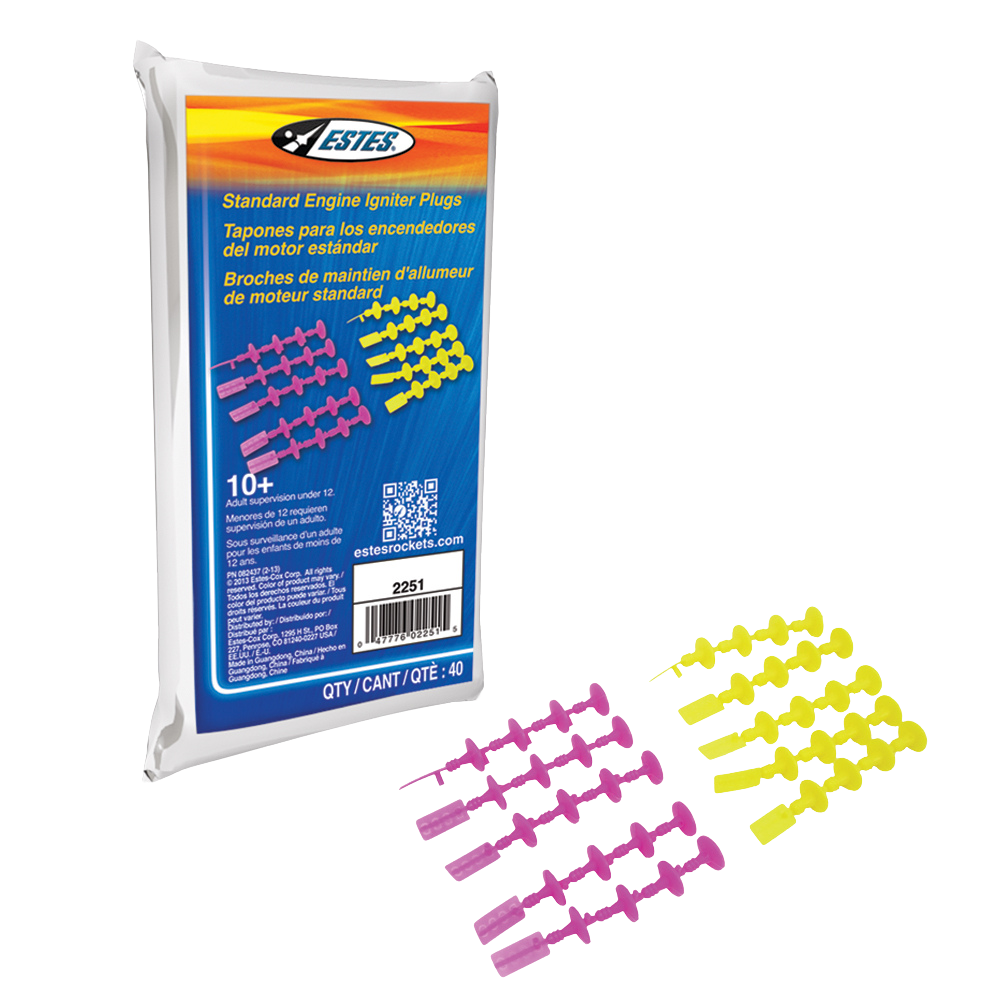 Estes Plugs for Standard Rocket Engines – Igniter Starter Plugs (40 Pack)