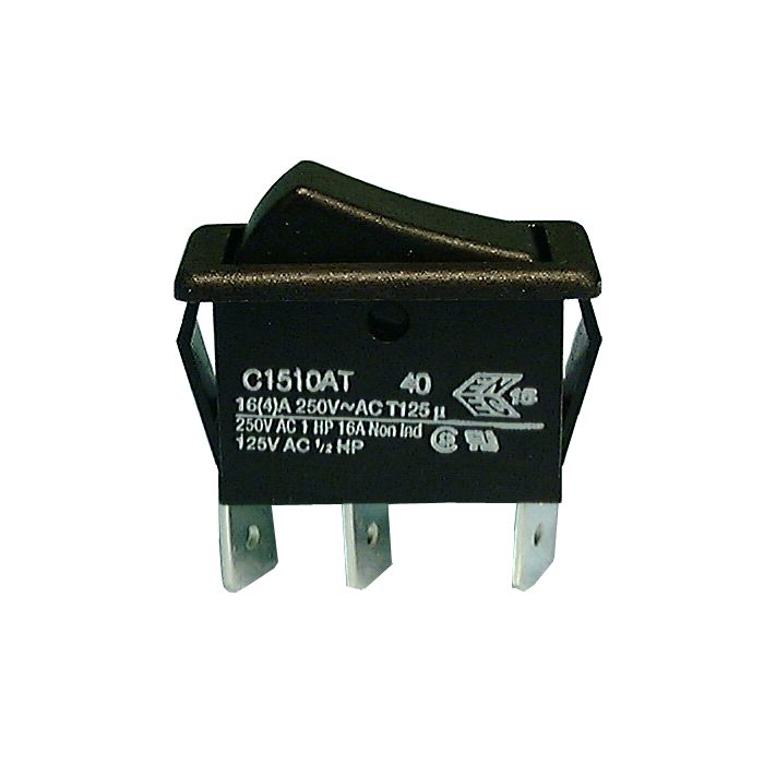 (ON)-OFF-(ON) Rocker Switch, 16A 125/250V,