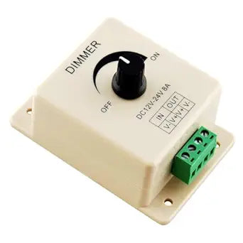 12V-24V 8A Adjustable Manual Knob Dimmer Switches For Single LED Strip