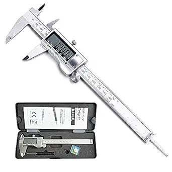 0-150mm Stainless Steel Digital Display Vernier Calipers (with Battery)