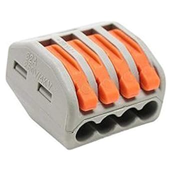 Lever Nut Wire Connector, 4 Port PCT-214