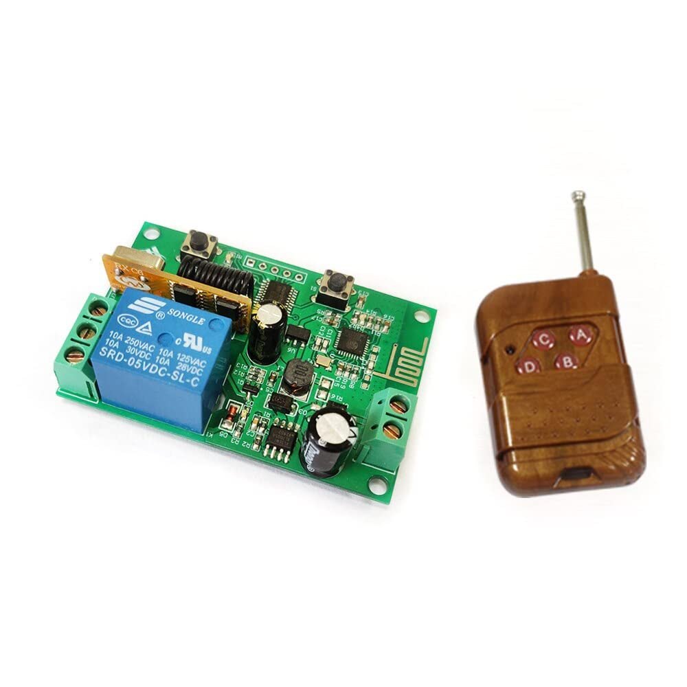 8-80V Wifi 1 Channel Relay Module 433Mhz RF Remote Control