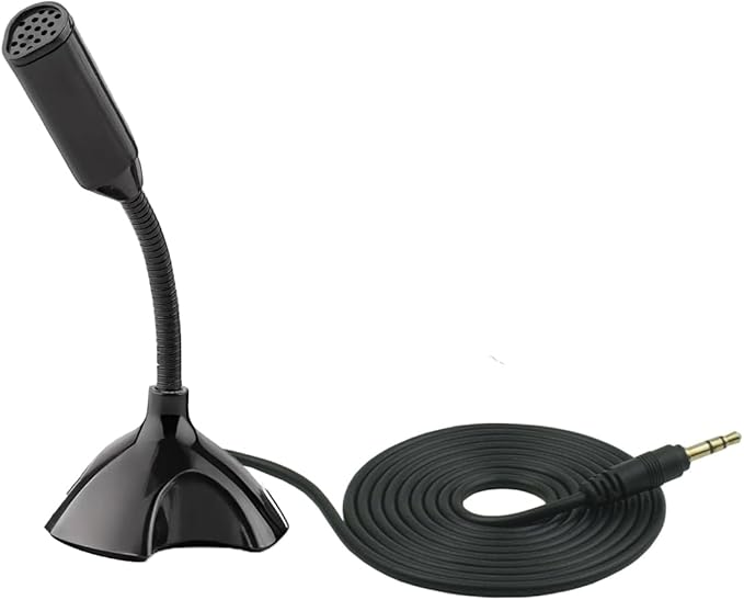 Black High Quality Mini 3.5mm Microphone