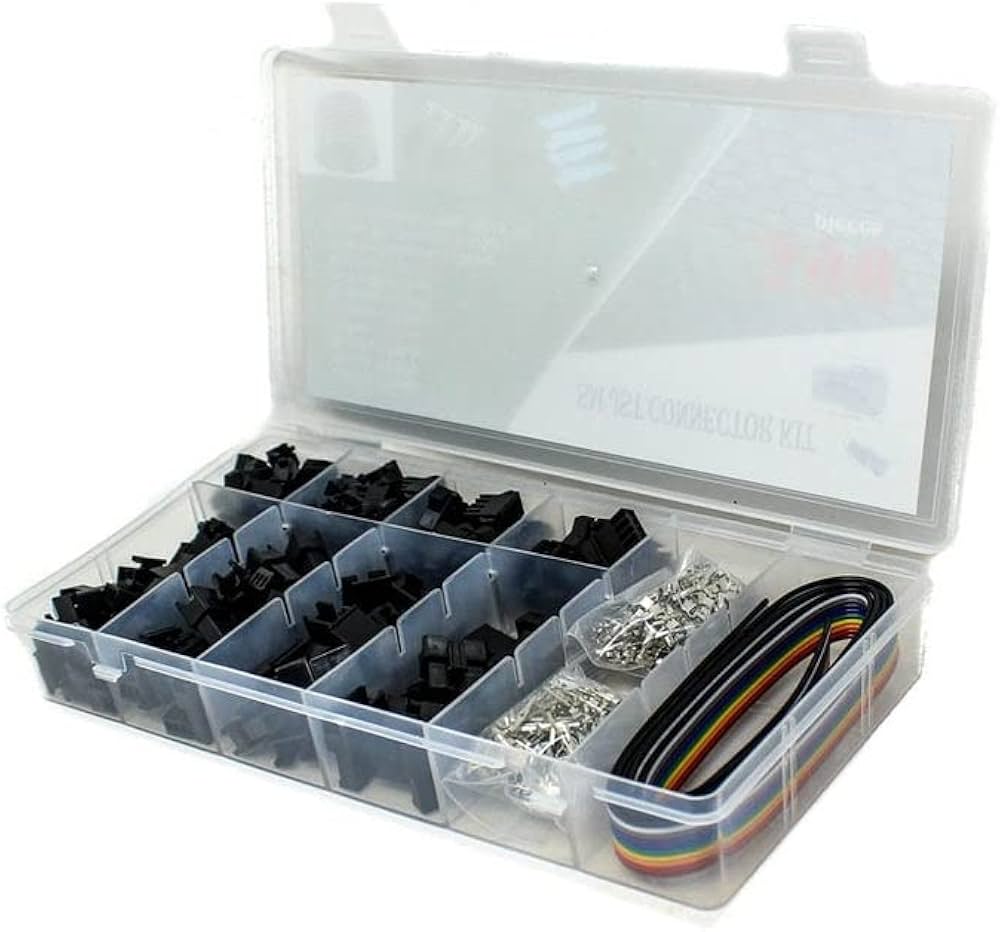 590pcs SM-JST2.54mm M/F Pair Plug Terminal Kit