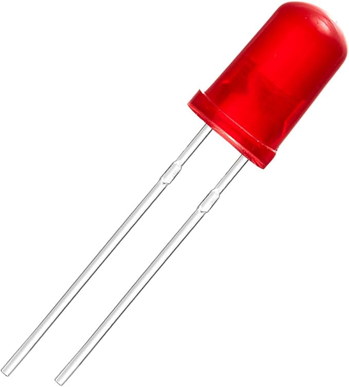 3V LED 5MM RED 28MM LEG