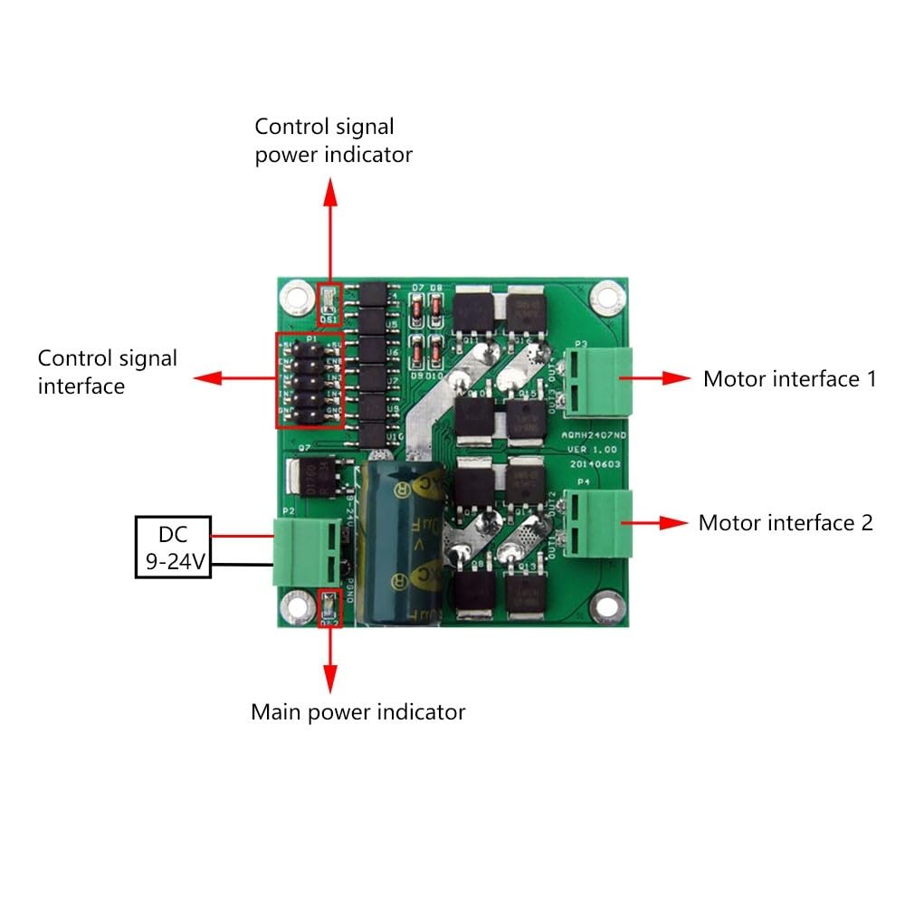Dual DC Motor Driver Module