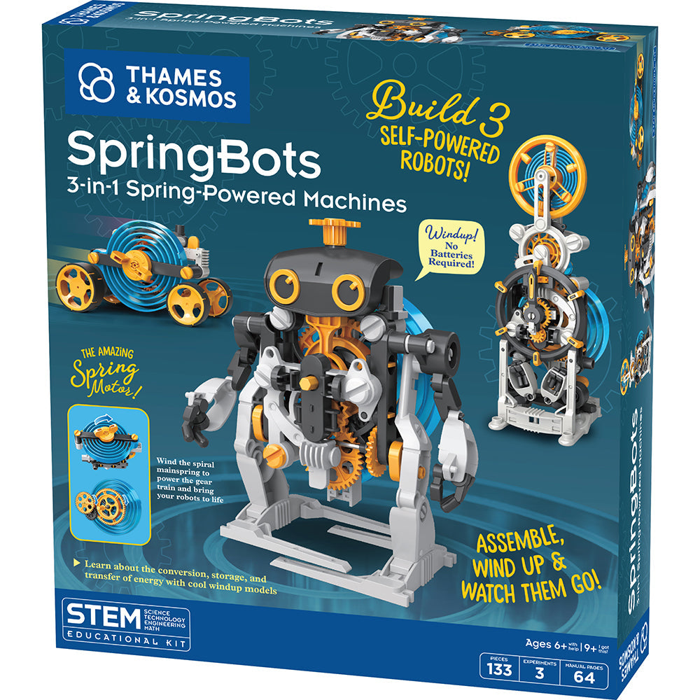 Thames & Kosmos SpringBots 3-in-1 Spring-Powered Machines STEM Kit