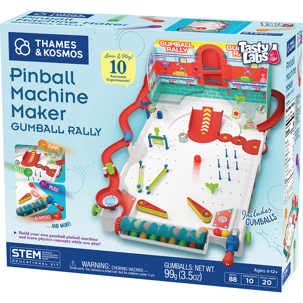 Thames & Kosmos Pinball Machine Maker: Gumball Rally STEM Engineering Kit