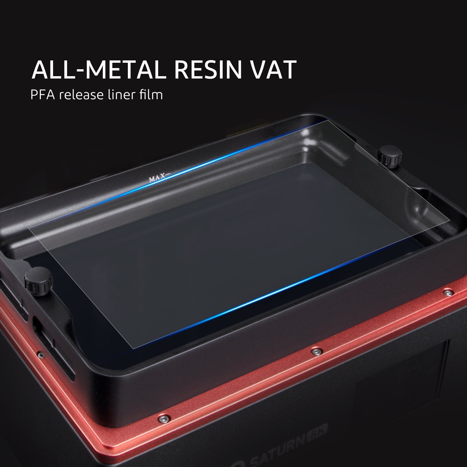 8k Metal Resin Tank for Saturn 2
