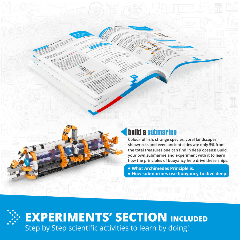 Engino Discovering STEM Fluid Dynamics: Educational Engineering Toys for Kids Ages 9+ (6 Models to Build)