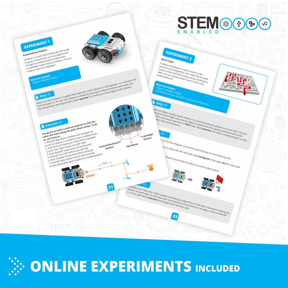 Engino Inventor Robotized- GinoBot: 10-in-1 Programmable Robotics & Coding STEM Kit for Kids Ages 9+