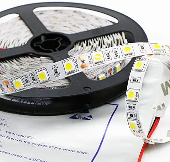 Cold White 5050 SMD LED Strip Flexible 5M/Roll NO Waterproof 12V