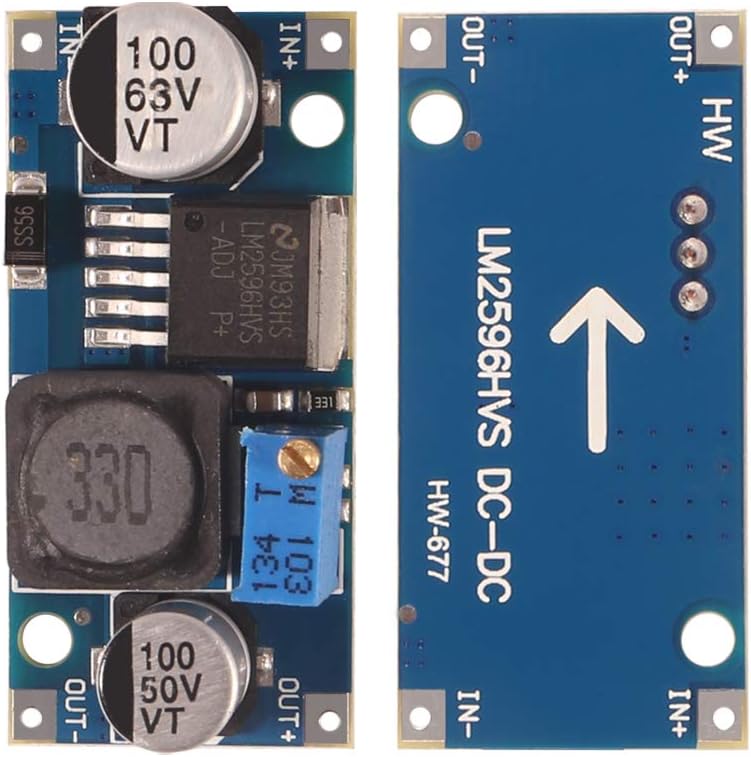 48V Adj. Voltage Regulator Module LM2596HVS Input 4.5-48v, output 3-40v