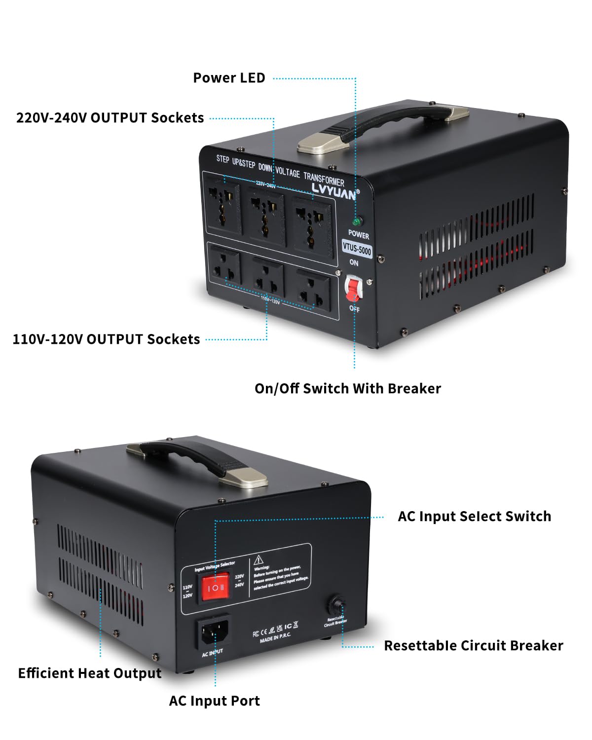 5000W Step Up/Down Converter