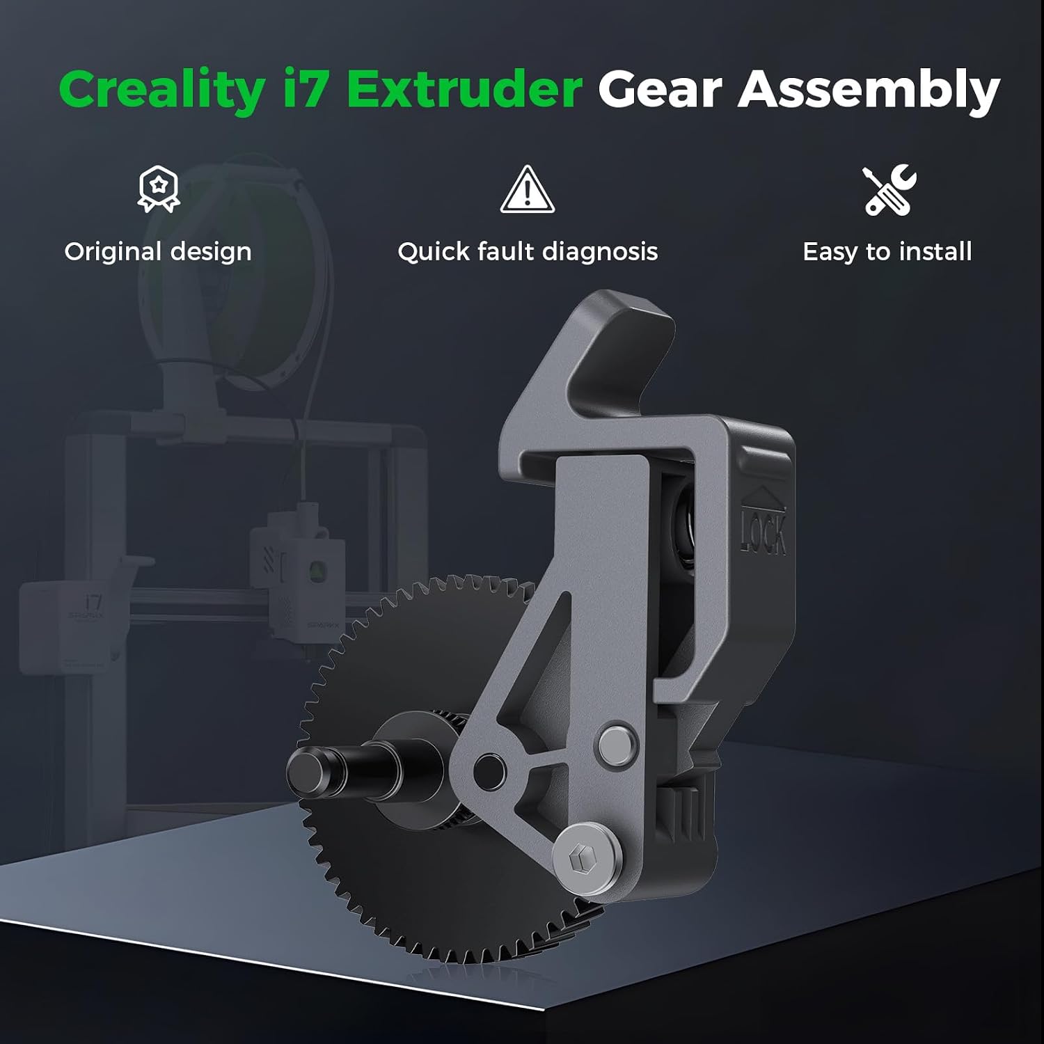 SPARKX i7 Extruder Gear Assembly
