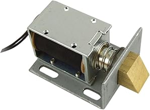 1240 12V DC 0.8A 9.6W Solenoid for Electric Door Lock Size: 55*28*30mm