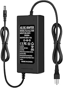 12V 6A 72W US Plug Dual-wire Integrated Power Adapter