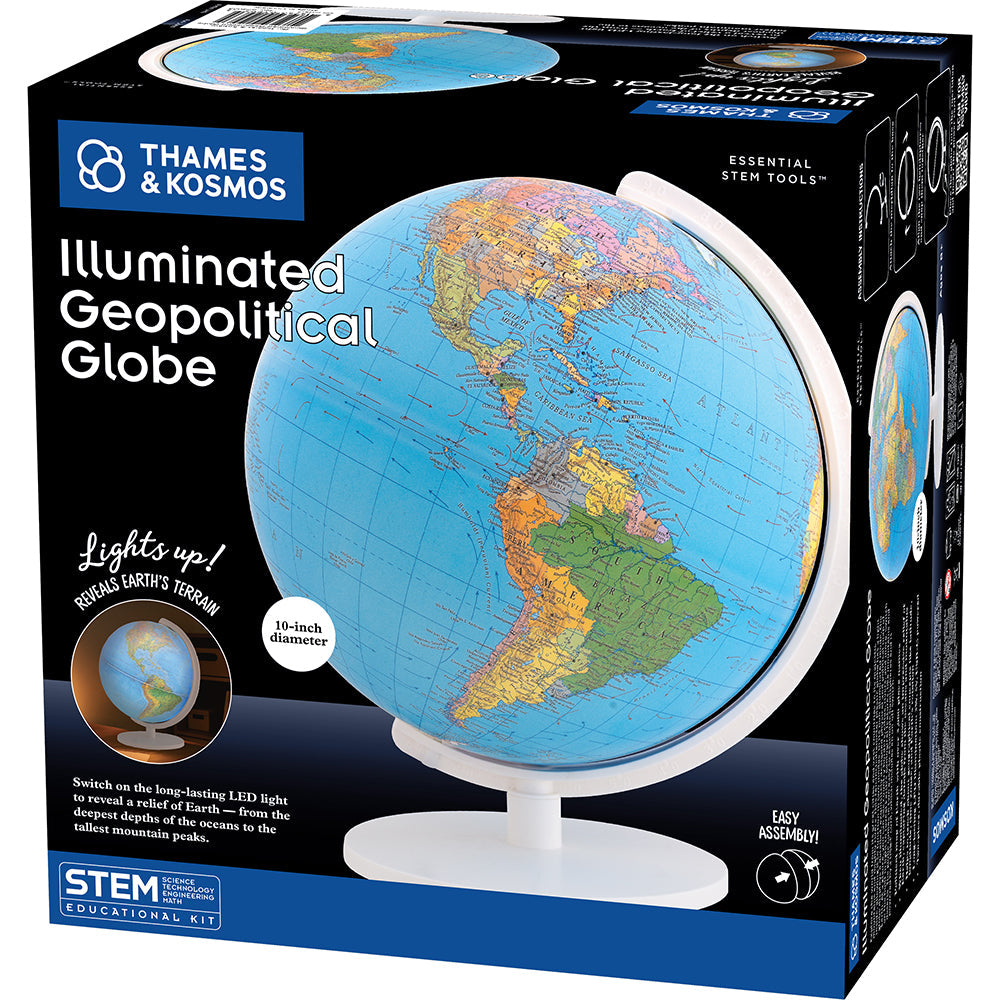 Thames & Kosmos Illuminated Geopolitical Globe STEM Learning Kit