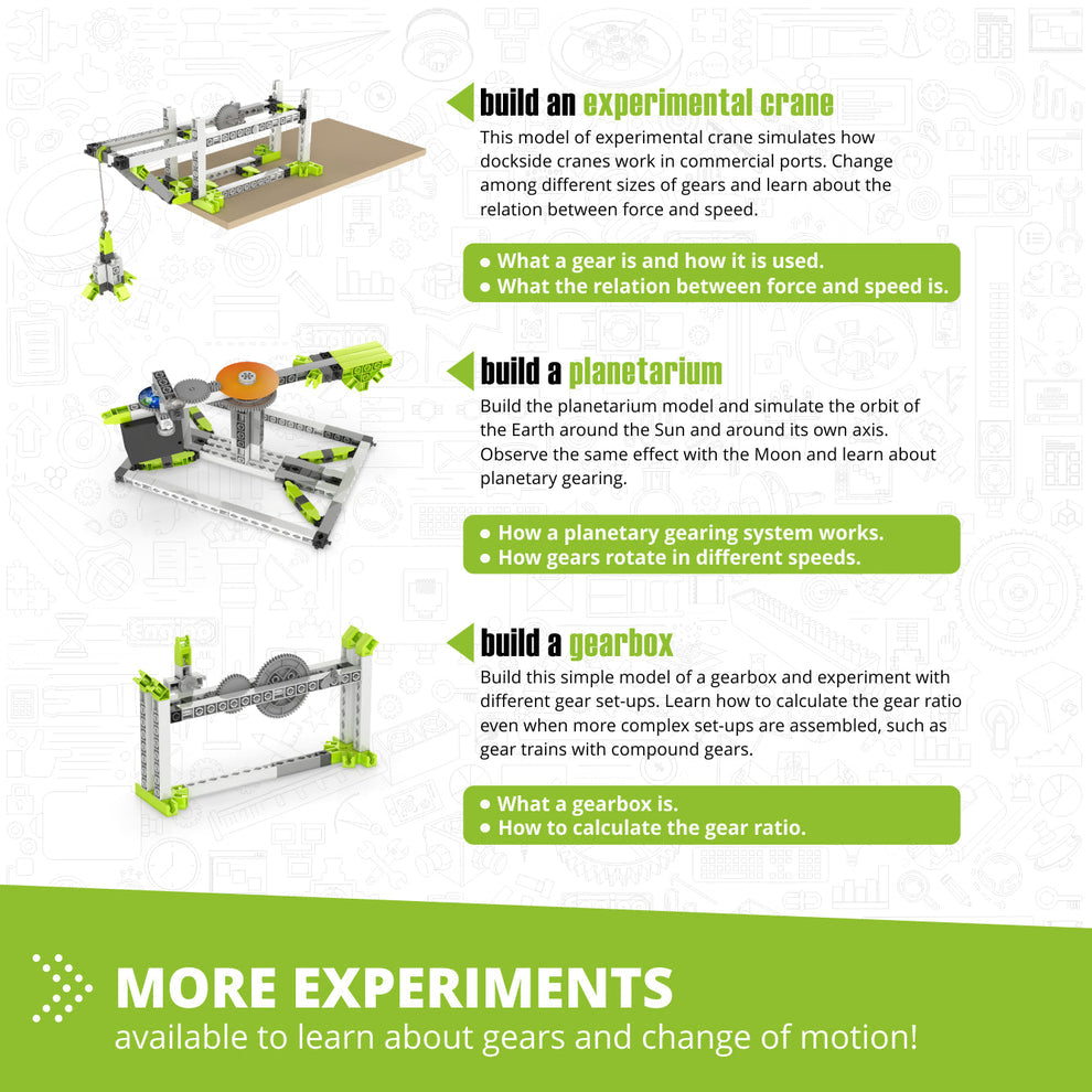 Engino Discovering STEM Amusement Park Set: Build the London Eye, Merry-Go-Round & More, For Kids Ages 9+ (8 Models to Build)