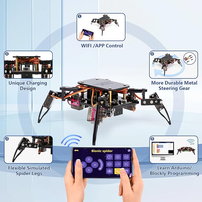 ACEBOTT ESP8266 Quadruped Bionic Spider Robot Kit