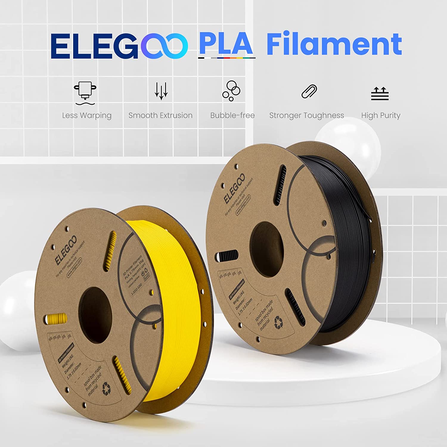 PLA+ 1.75mm (1 kg / 2.2 lbs)