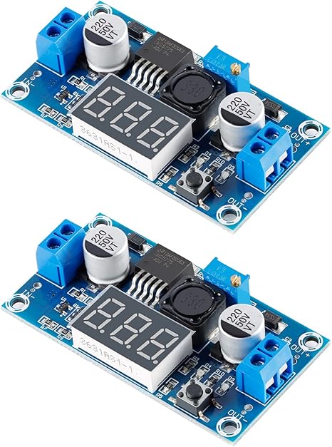LM2577 DC-DC Boost Module, Digital Display Board Adjustable Input 4-35V Output Current 3A