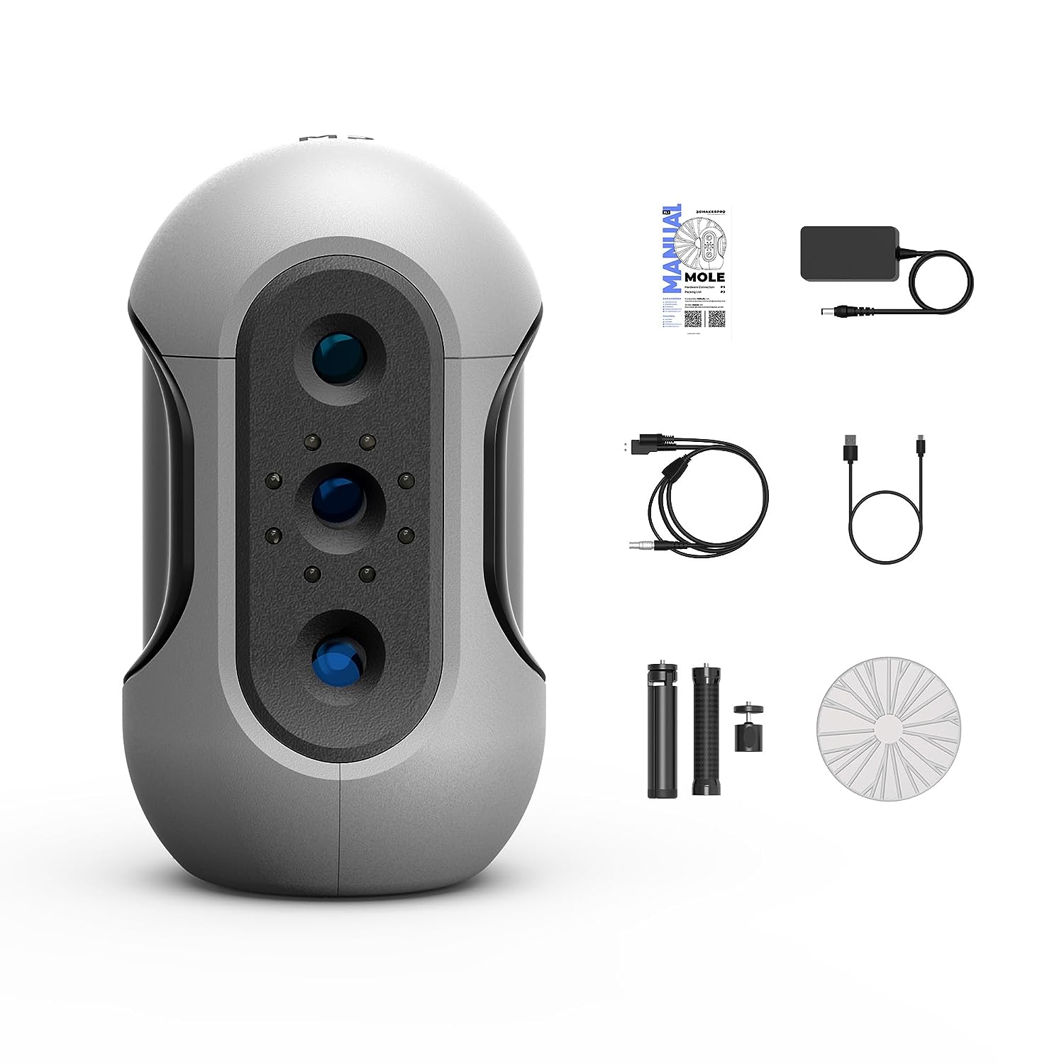 Mole 3D Scanner 0.05mm Accuracy & 0.1mm Resolution with Multi-Spectral Technology