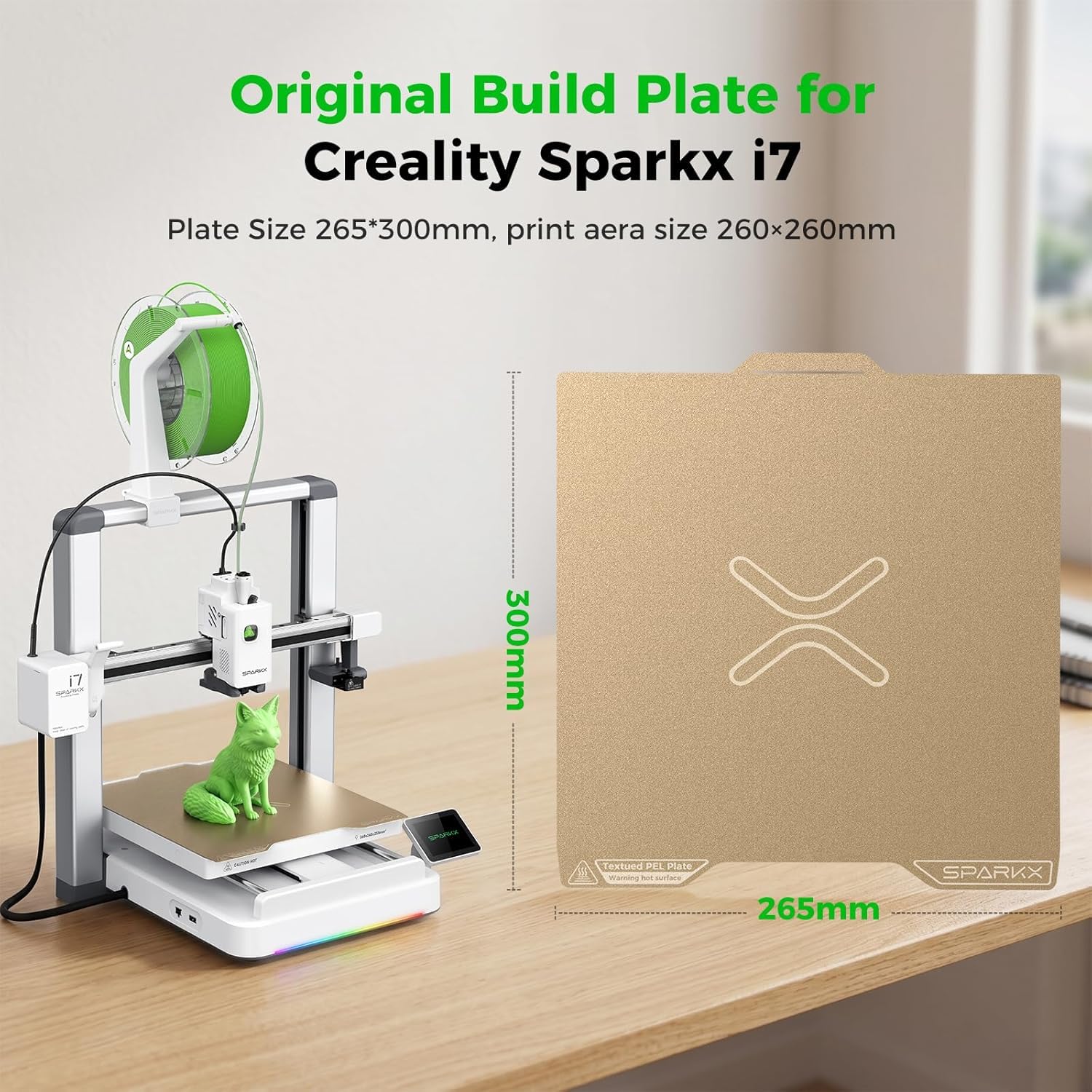 Creality i7 Double-Sided Gold Texture Printing Plate