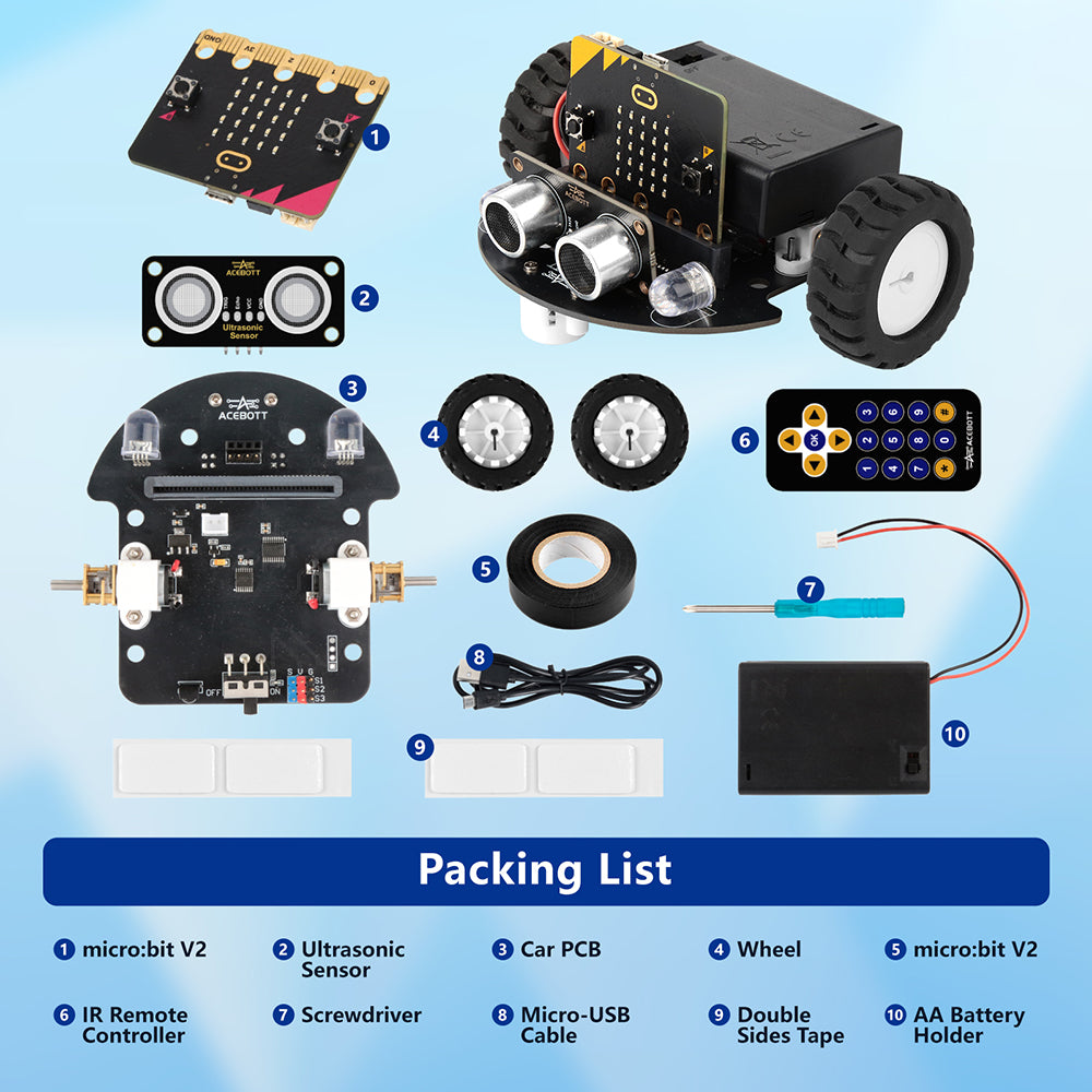 ACEBOTT TinkerBott Microbit Car (with microbit)