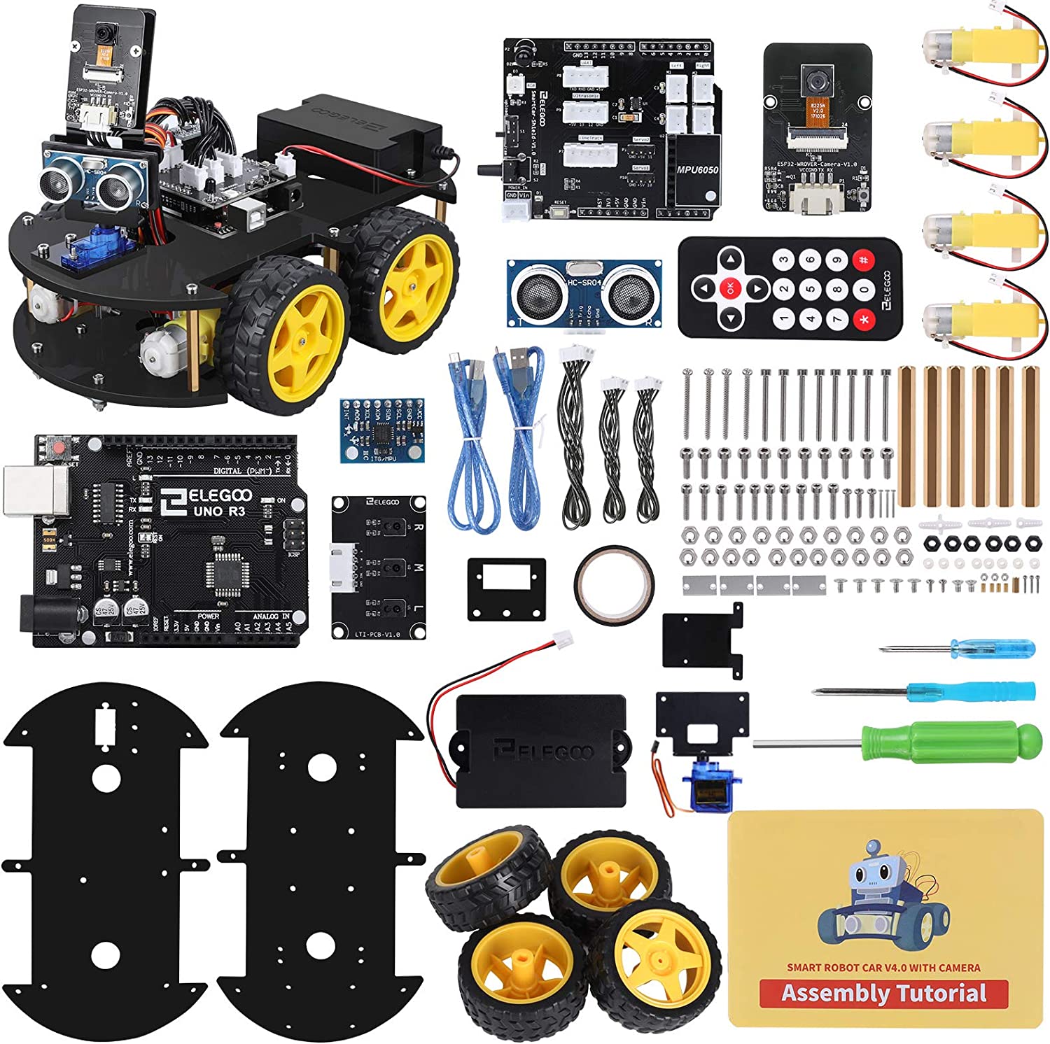 ELEGOO UNO R3 Project Smart Robot Car Kit V4 with UNO R3