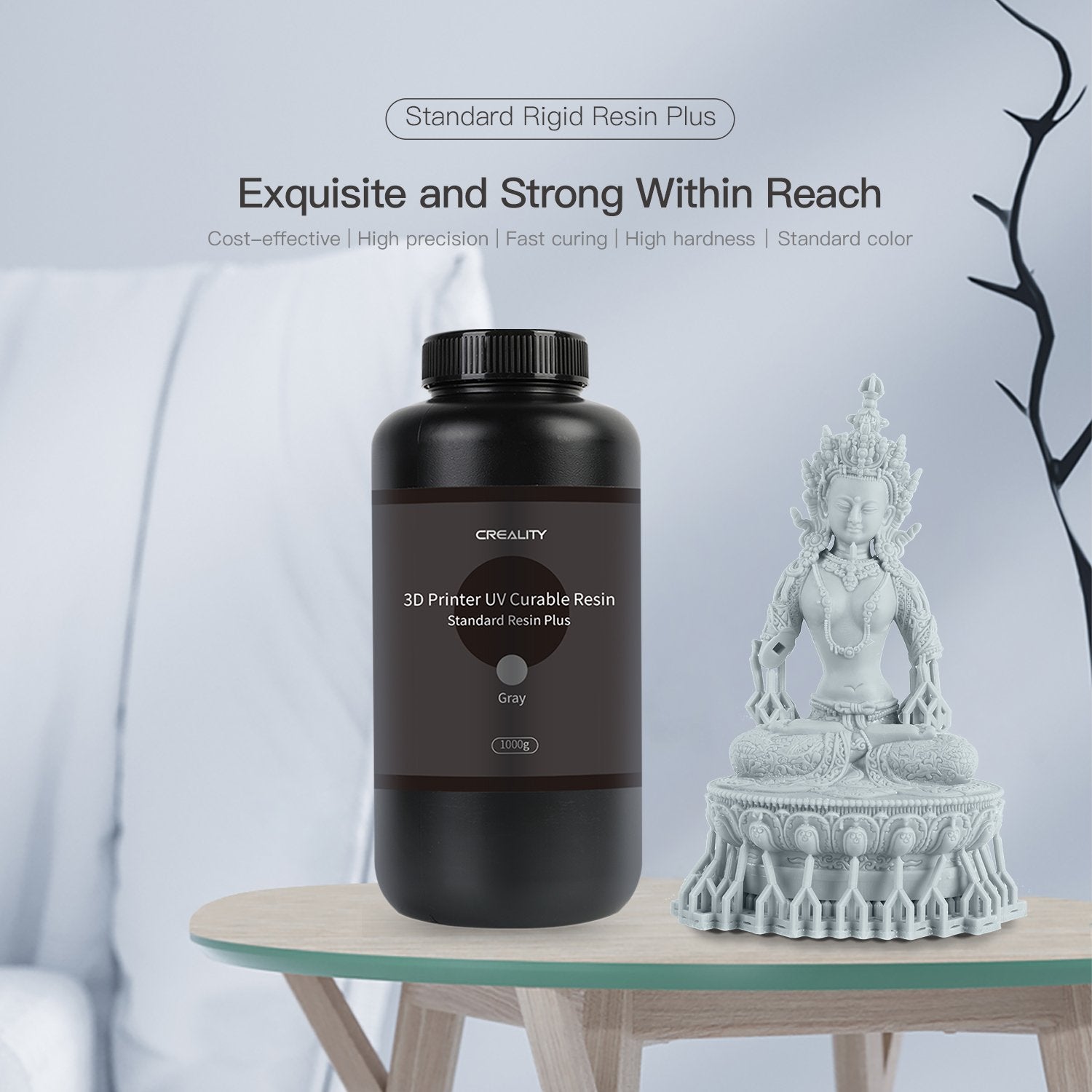 Low Odor Resin 1kg - Grey