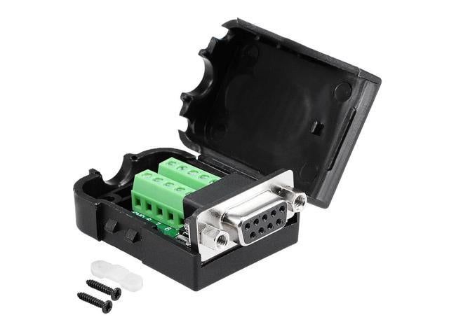 DB9 FEMALE SCREW W/SHELL