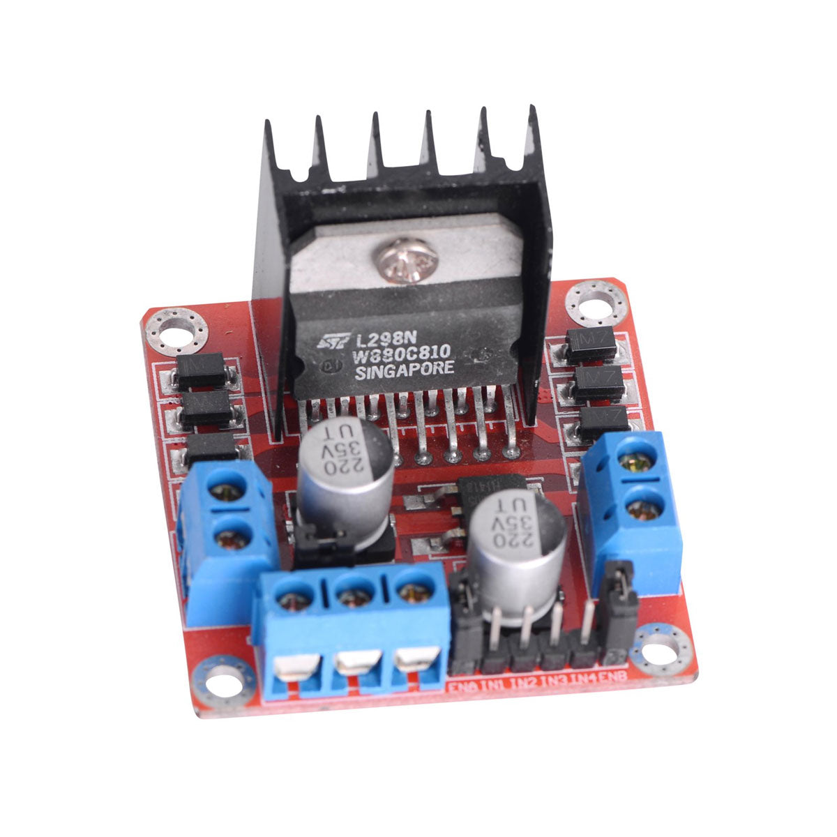 L298N 5V-35V Motor Driver Board Red
