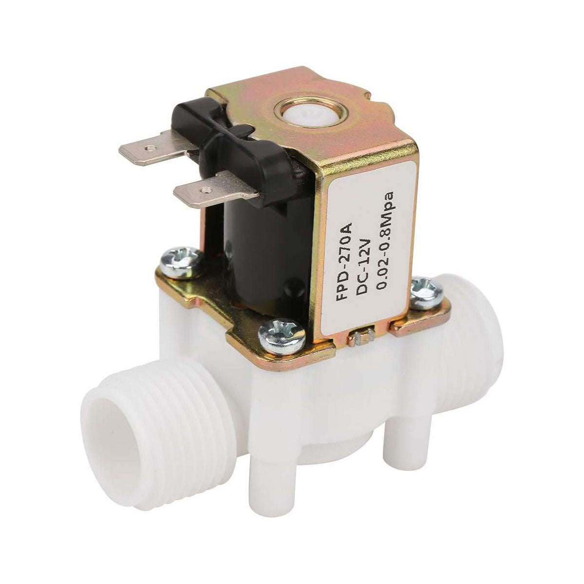 DC12V Plastic Electric 12V Water Solenoid N/C