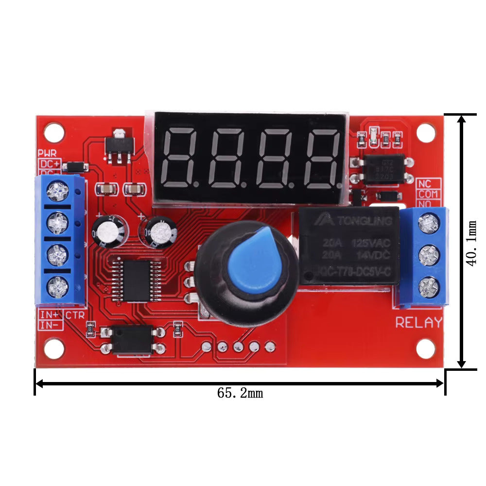 12V Adjustable Time Delay Relay Module