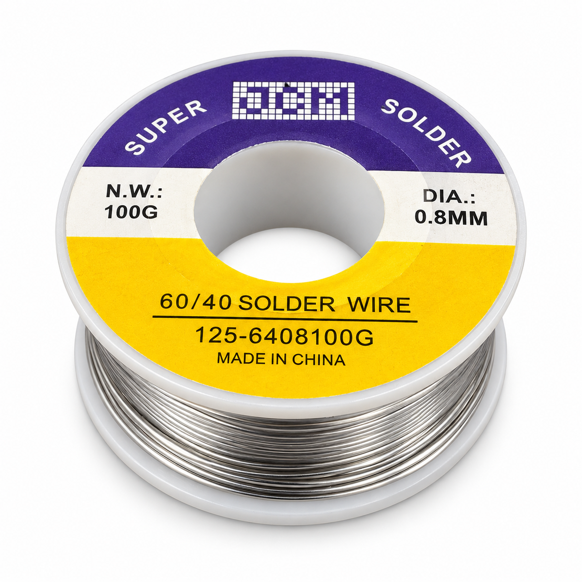 60/40 Solder Wire – 0.8 mm, 100 g