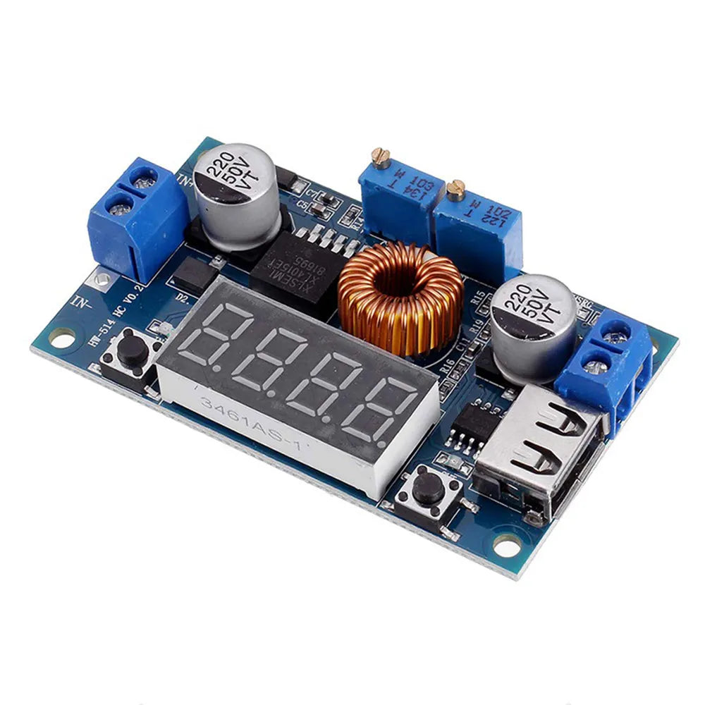 DC-DC XL4015 Adjustable Step Down Module 5A 75W w/Digital Display