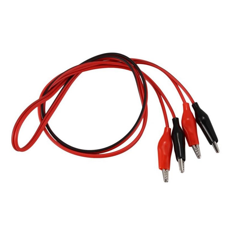 Red & Black Alligator Clips Jumper
