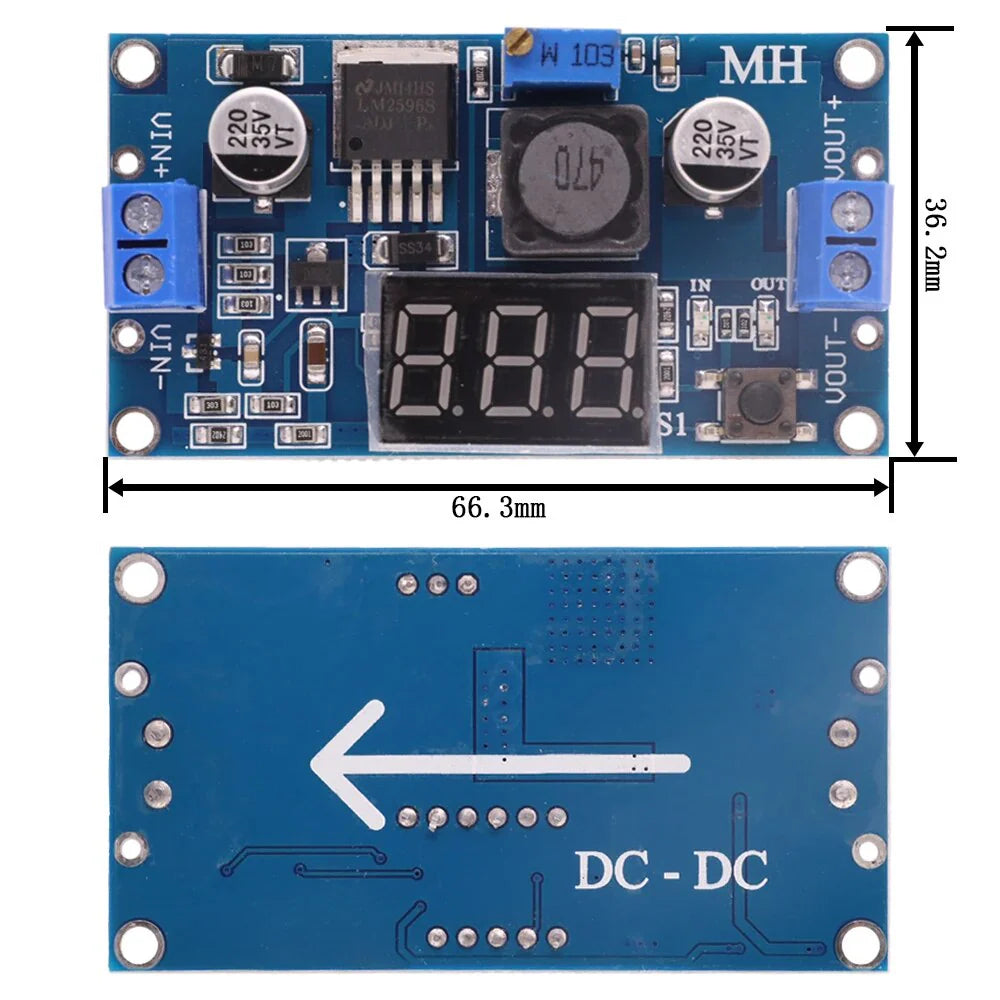 Step Down Regulator Output: 1.25 – 35 V