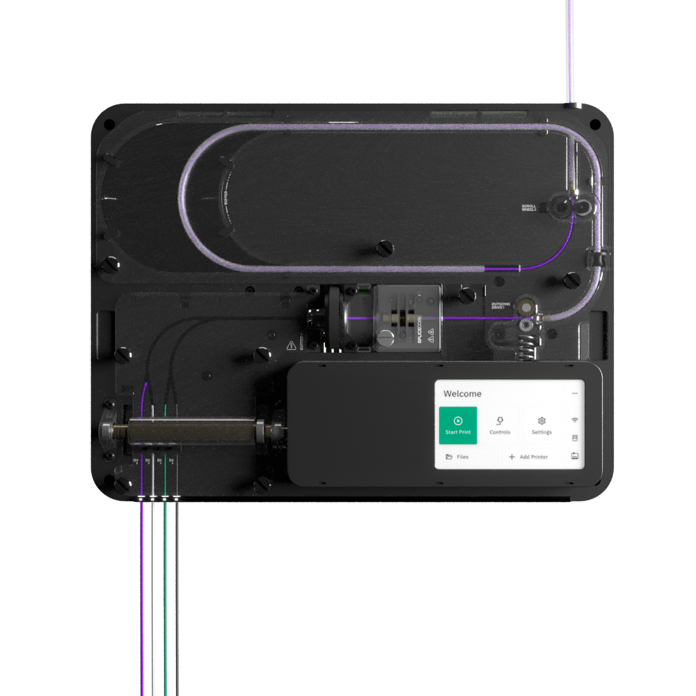Simple Multi-Material 3D printings - 4 Materials