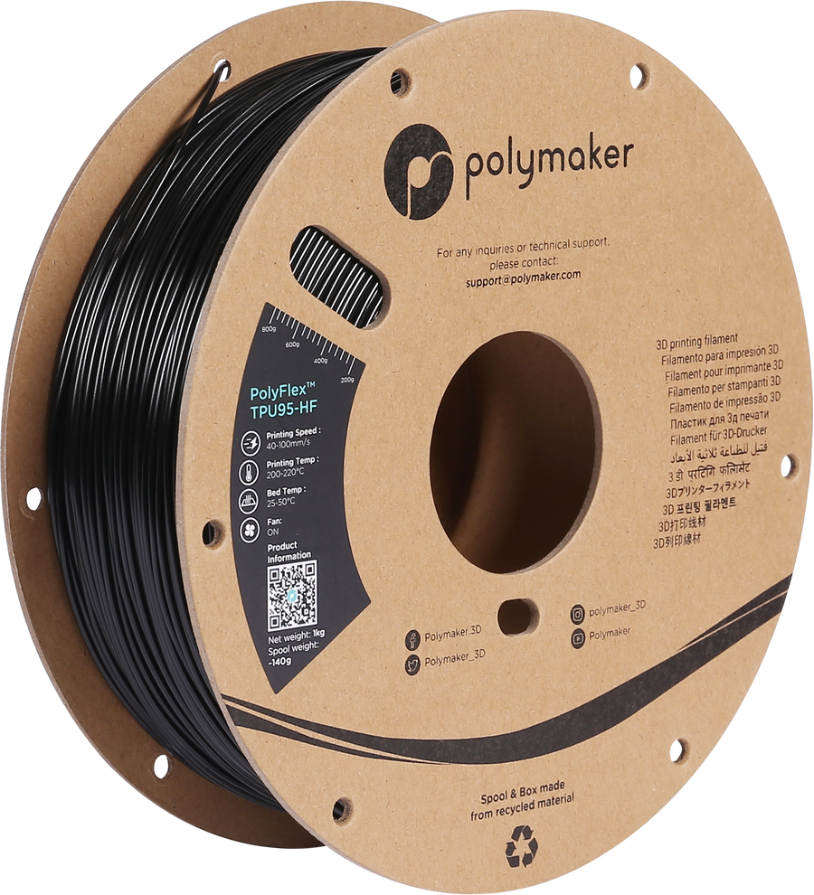 PolyFlex™ TPU95-HF - 1.75mm (1 kg / 2.2 lbs)