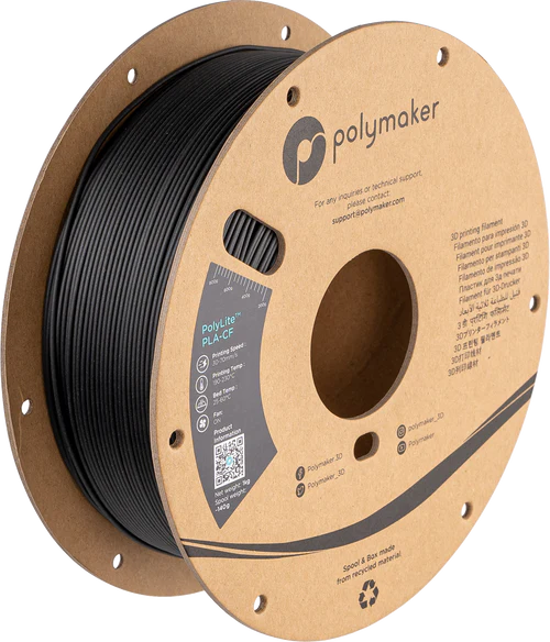 PolyLite™ PLA-CF Black - 1.75mm (1 kg / 2.2 lbs)