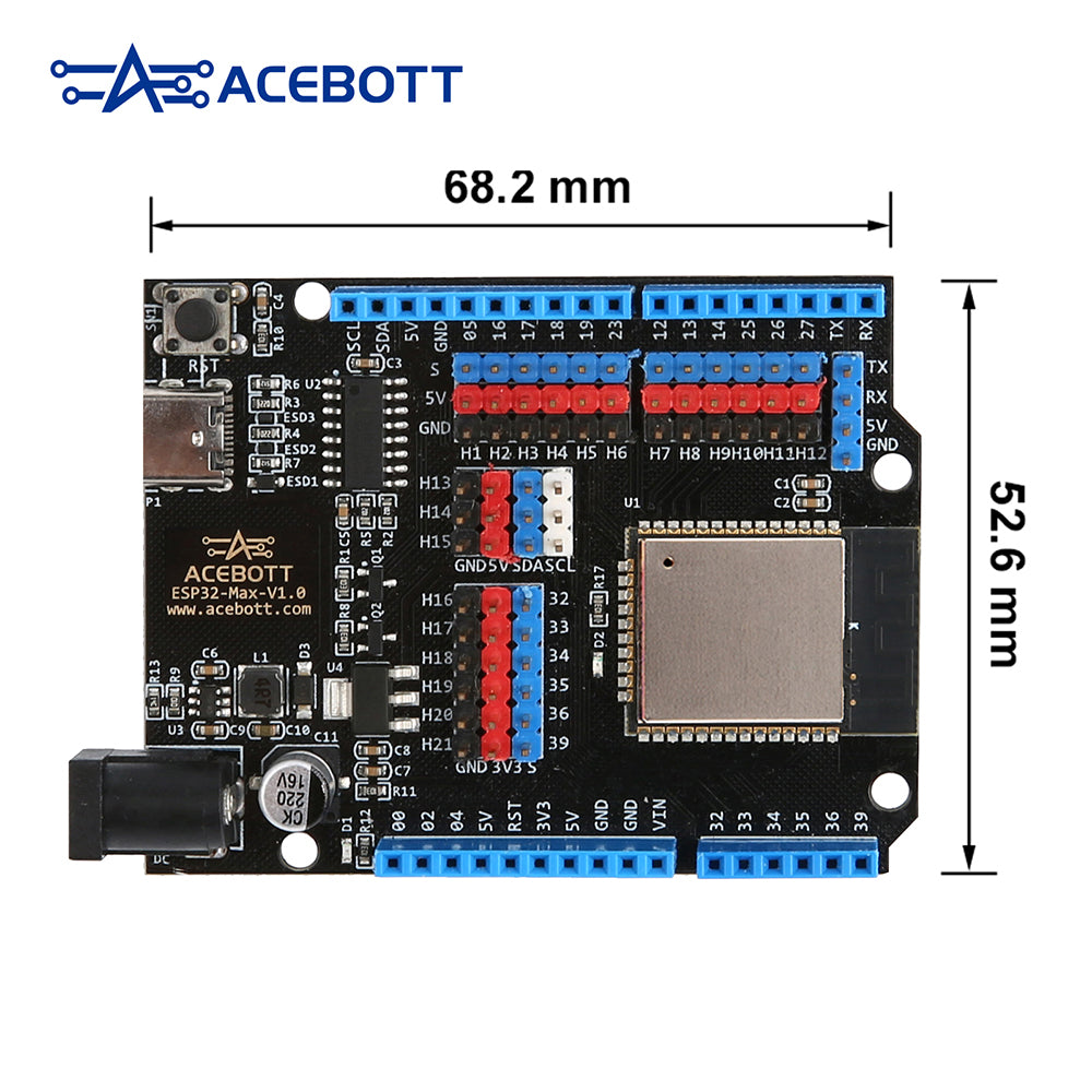 ACEBOTT ESP32 Max V1.0 With 1m Type C Cable