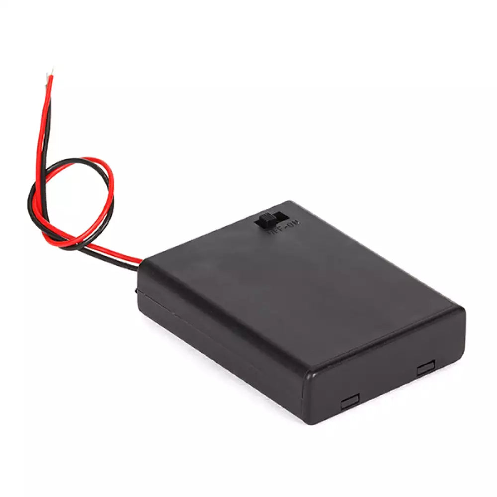 Battery Holder With Switch - 4 x AAA