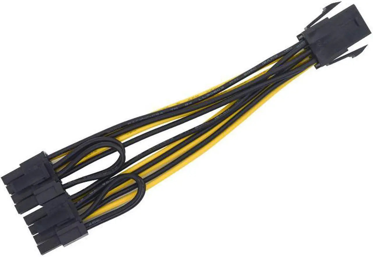 PCIe 6-Pin to Dual 8-Pin (6+2) Splitter Cable