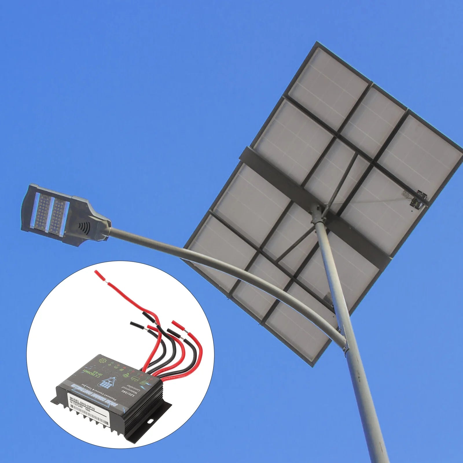 10A – 12V/24V Lithium Waterproof Solar Battery Charge Controller