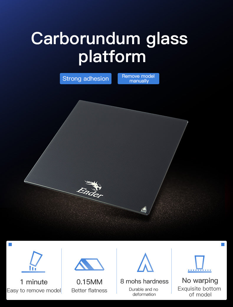 Carborundum Glass Platform - 235mm x 235mm